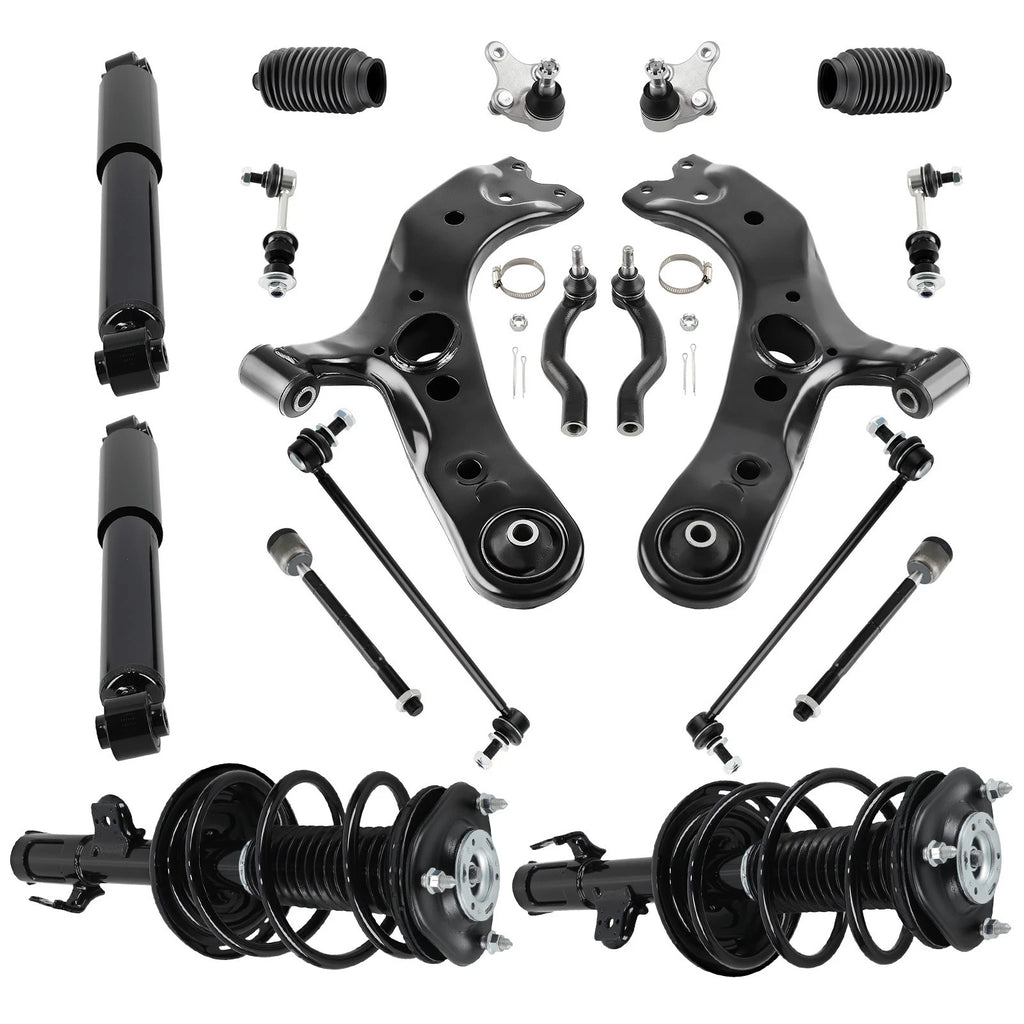 16pc Front Struts Rear Shocks Control Arms Sway Bars Kit For 2006-12 Toyota RAV4