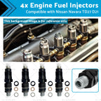 4X Engine Fuel Injectors for Nissan Navara TD27 D21 (1986–1997) 16600-43G23