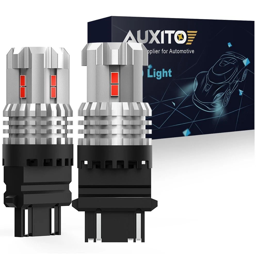 2X 3157 LED Red Brake Tail Stop Light Bulbs for Various Vehicles (YYYY–YYYY)