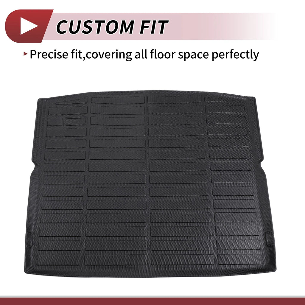 Cargo Liner Rear Trunk Mat for BMW X1 U11 (2023–2024) Long Grid Pattern Black TPE