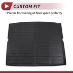 Cargo Liner Rear Trunk Mat for BMW X1 U11 (2023–2024) Long Grid Pattern Black TPE