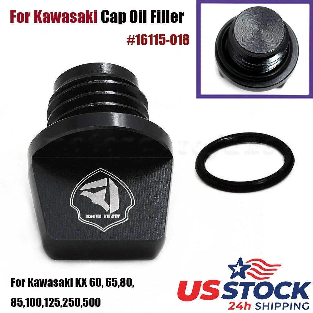 Oil Filler Cap for Kawasaki KX 60, 65, 80, 85, 100, 125, 250, 500 (16115-018)