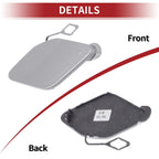 Tow Hook Cover for BMW 320i (2016–2018) No. 51117396837 Silver Tone