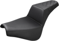 SADDLEMEN Step-Up Seat for FX (2018–2024) 818-30-173, Rear Lattice Stitch, Black