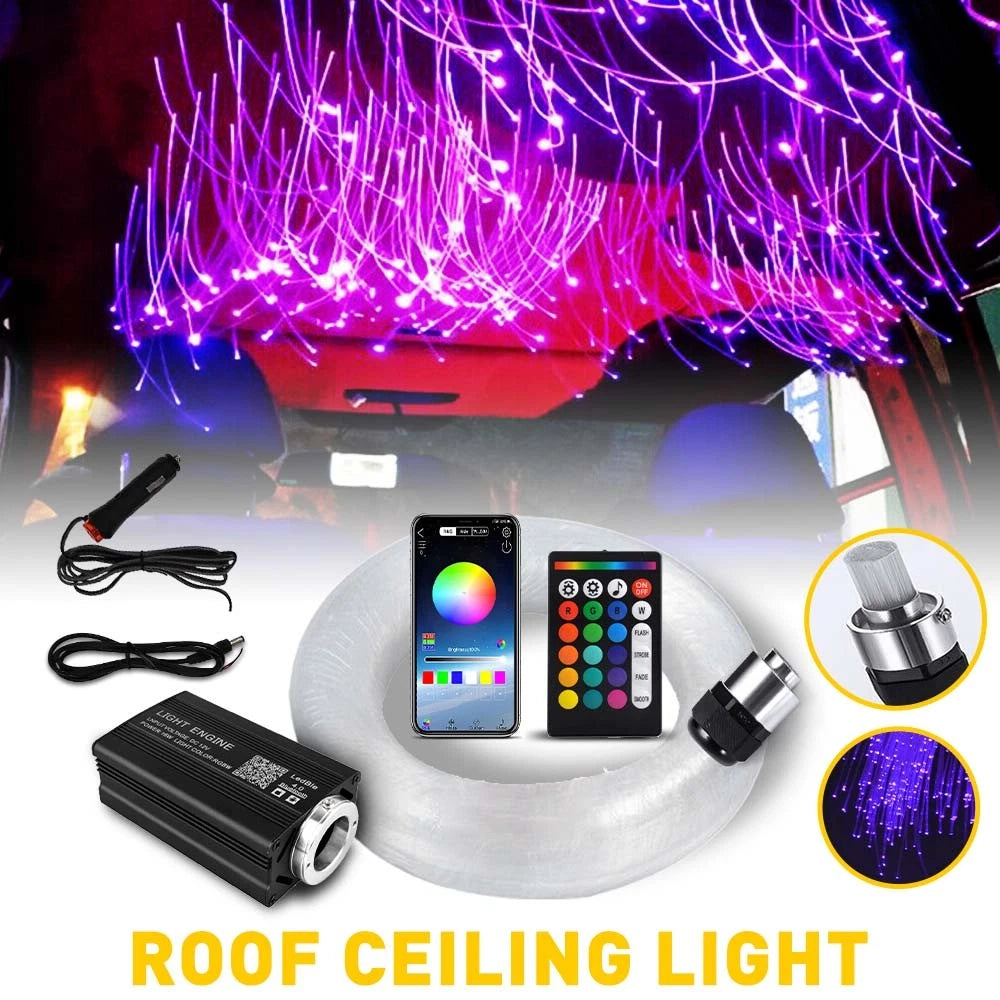500pcs Fiber Optic LED Car Headliner Light for Universal Use