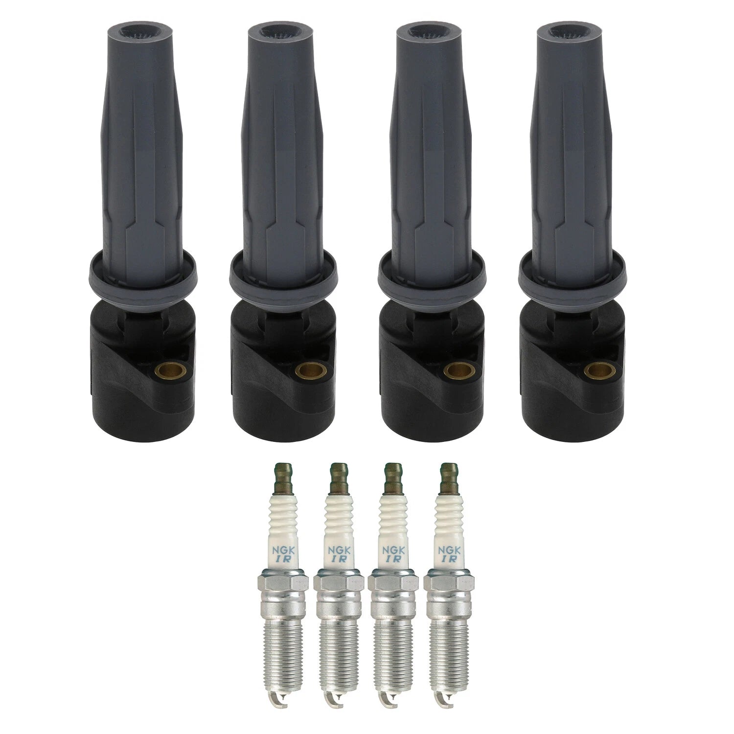 Set of 4 Ignition Coils & Spark Plugs for Mazda Tribute (2001–2008)