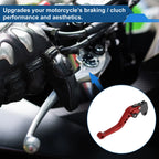 Adjustable Short Brake Clutch Levers for Suzuki GSX-8R (2023–2025) - Red