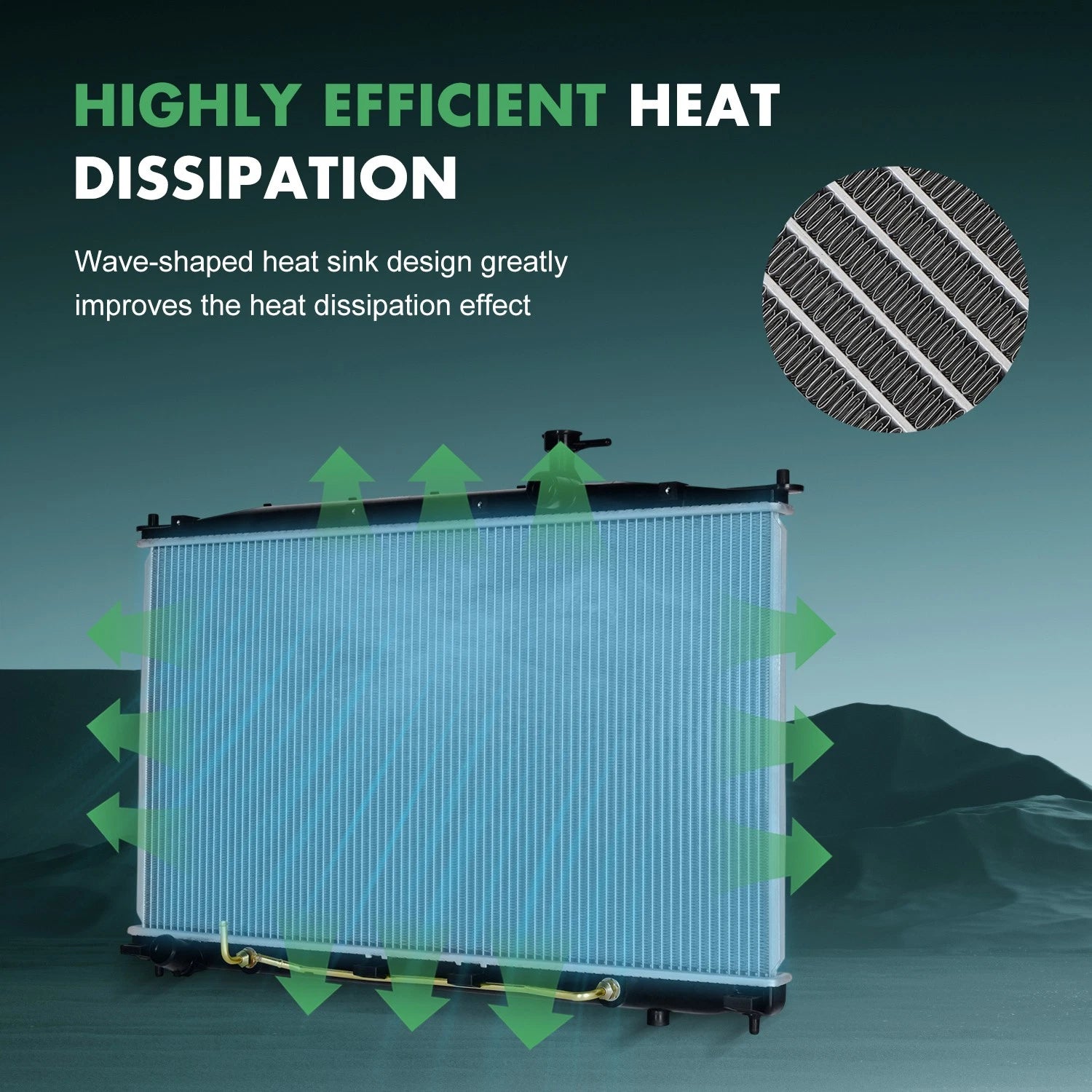 Aluminum Radiator for Hyundai Santa Fe (2007–2009)