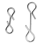 Set of 30 Stainless Steel Connector Clips for Fishing Rigs