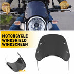 Universal Motorcycle Headlight Windshield for 5-7'' Round Headlight