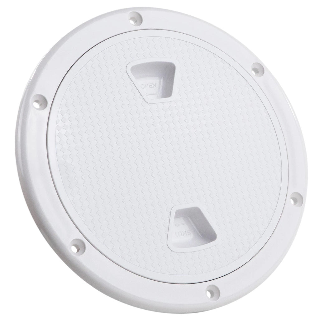 8" Round Inspection Deck Plate for Marine Access Hatch (Non-Slip)