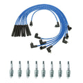 NGK Wire Set & 8 V-Power Spark Plugs for Comet F-100 Gran Torino Mustang V8 (1964–1976)