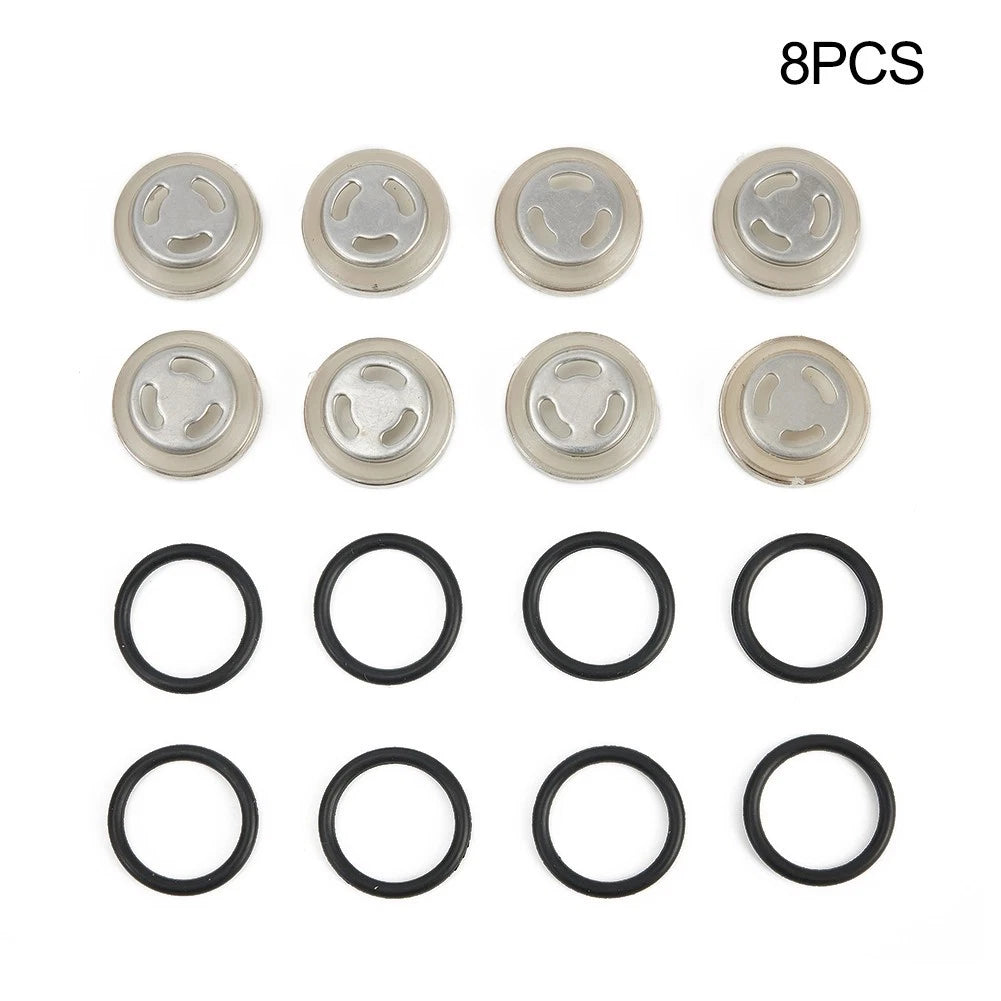 8pc 18mm Brake Master Cylinder Reservoir Sight Glass Lens Gasket for Motorcycle