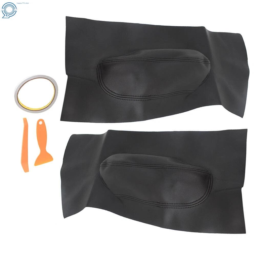 Pair Door Panel Insert Card Leather Cover for Volkswagen Beetle (1998–2010)
