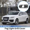 1pc Fog Light Grill for Audi Q7 (2016–2020) No. 4M0807681T Black Silver Tone