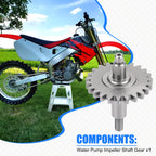 Water Pump Impeller Shaft Gear for Honda CR125R (1997–2007)