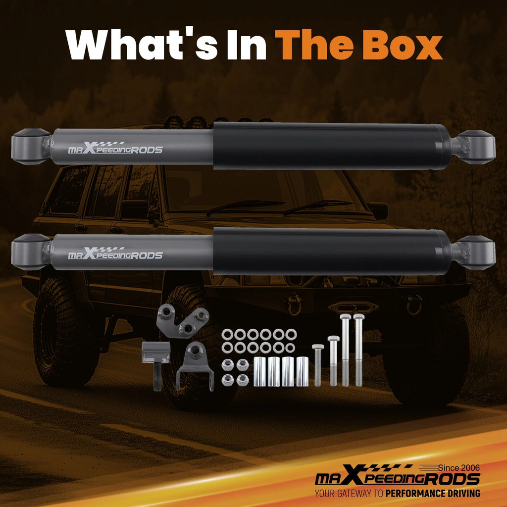 Dual Steering Damper for Jeep Wrangler Rubicon TJ LJ (2003–2006) 2.5"-6.5" Lift