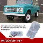 2X Clear Switchback LED Parking Signal Lights for Ford Bronco (1966–1968)
