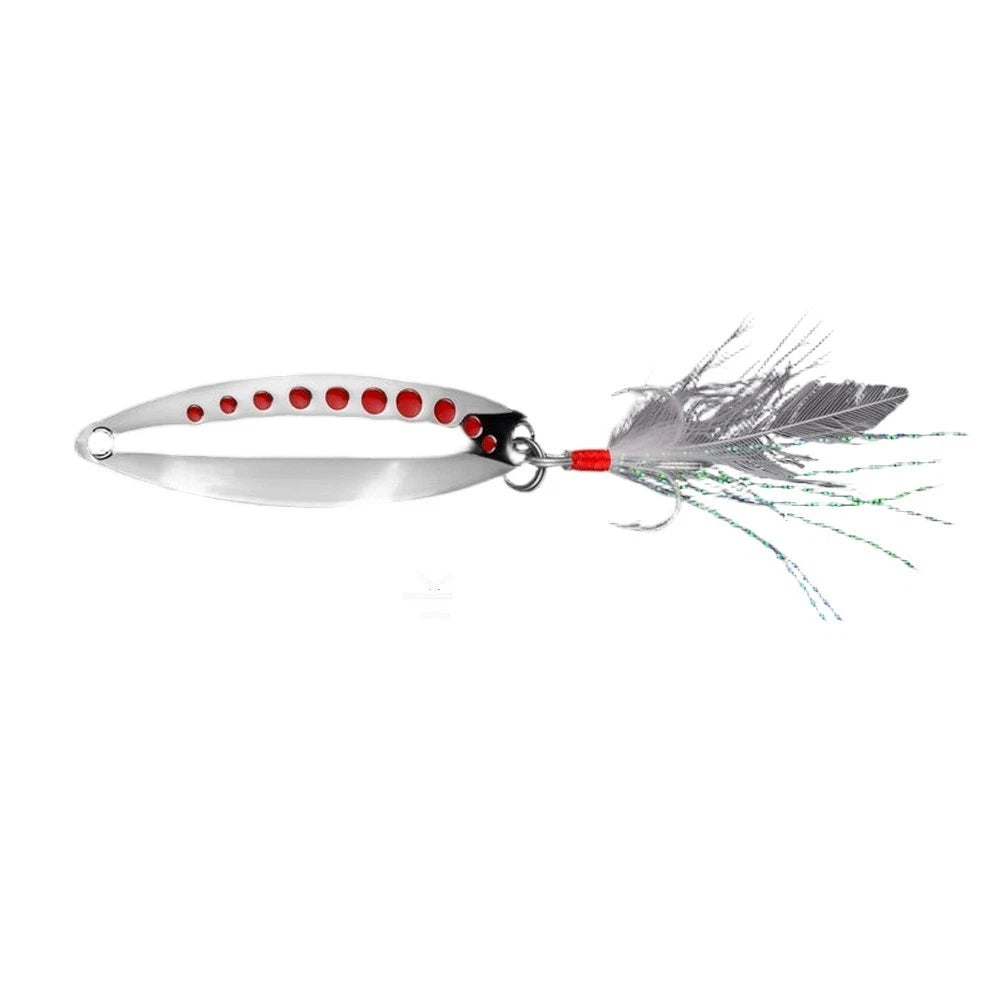 Leech Sequins Metal Spinner Spoon Lure Set of 3 (5g, 7.5g, 10g)