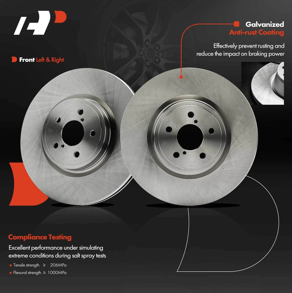 2X Disc Brake Rotors Front for Subaru Outback (2010-2014) Forester (2014-2018)