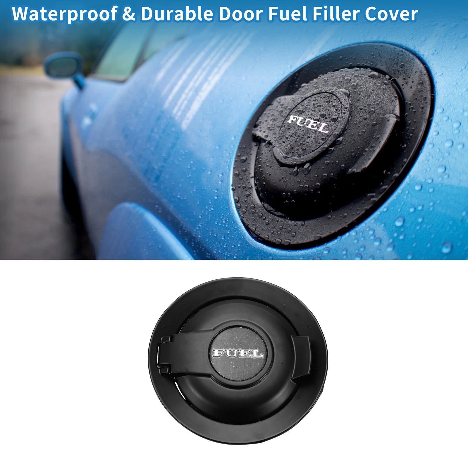 Fuel Filler Door Cover for Dodge Challenger (2008–2021) Black