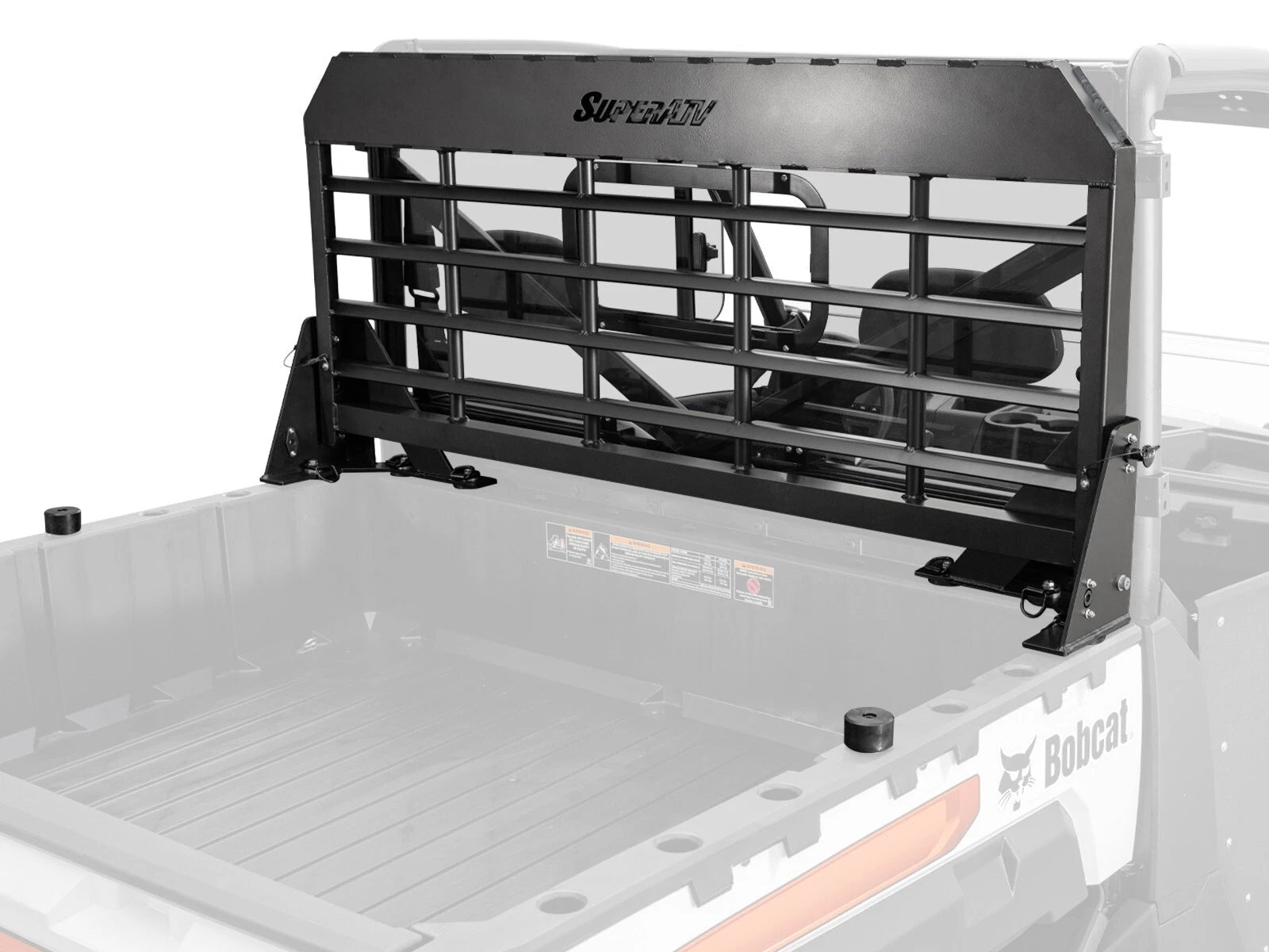 SuperATV headache cargo rack for Bobcat UV34/UV34XL (2019–present)