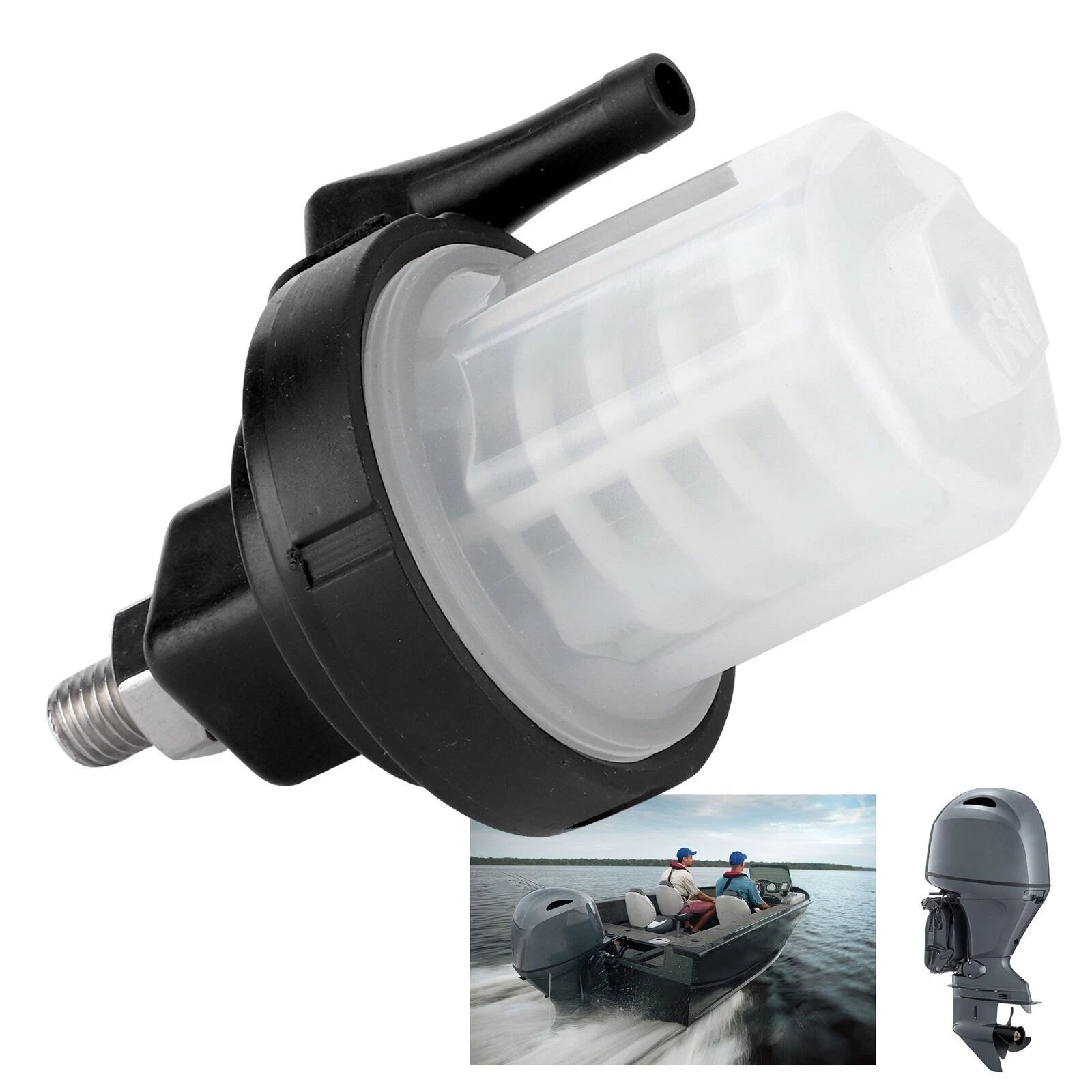 Fuel Filter Assy 61N-24560-10-00 for Yamaha 9-70hp, Suzuki 25-65hp (1970–2023)