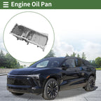 1 Pc Engine Oil Pan for Buick Rainier CXL (2004–2007) No.12584321 Aluminum Silver