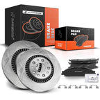Set of 2 Front Disc Brake Rotors & Ceramic Pads for Ford Taurus (2008–2009)