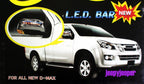 Chrome LED Side Mirror Covers for Isuzu D-Max Pickup Ute (2012-2019)