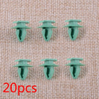 20pcs Set Green Wheel Arch Fender Flare Molding Trim Retainer Clips for Jeep