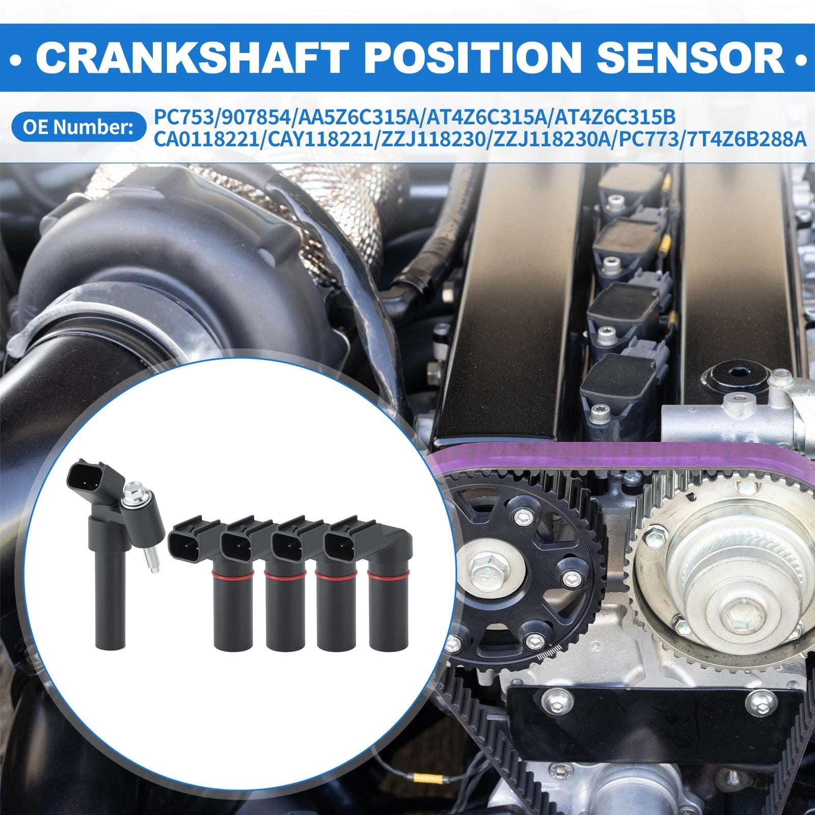 Engine Camshaft Crankshaft Position Sensors for Ford Taurus Mustang (PC753)