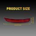 Set of 2 Red Lens Rear Bumper Side Marker Lights for Chrysler 300 (2015–2023)