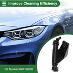 Front Driver Side Headlight Washer Nozzle for Hyundai Santa Fe (2013–2018) No. 98671B8000