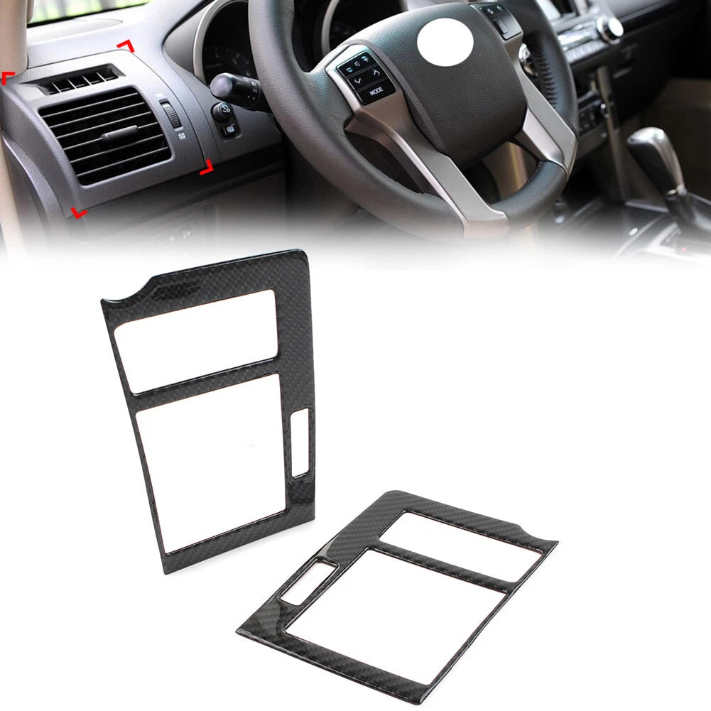 2X Black Air Vent Outlet Cover Trim for Toyota Land Cruiser Prado (2010–2018)