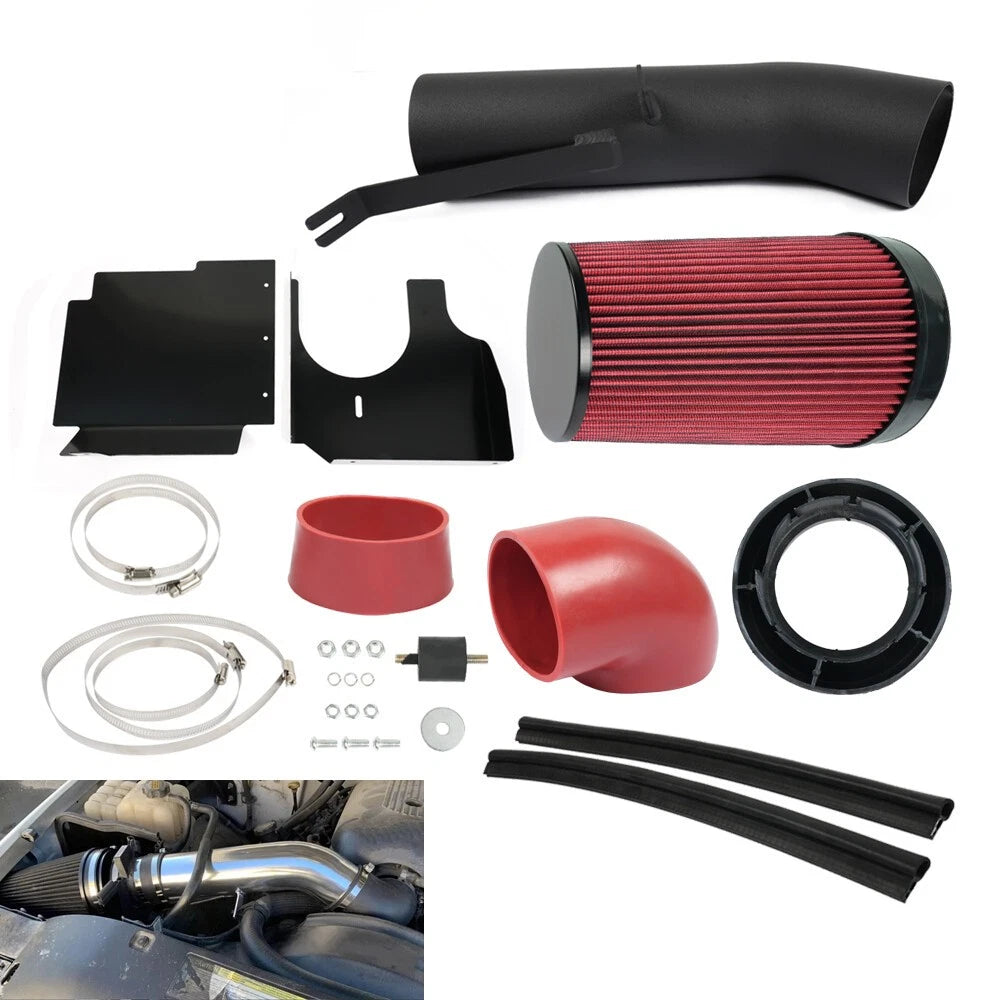 4" Cold Air Intake Kit with Heat Shield for GMC/Chevy V8 99-06