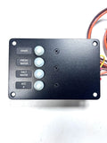 Paneltronics INV-4916-009-BW Multi Function Switch Panel for Boats