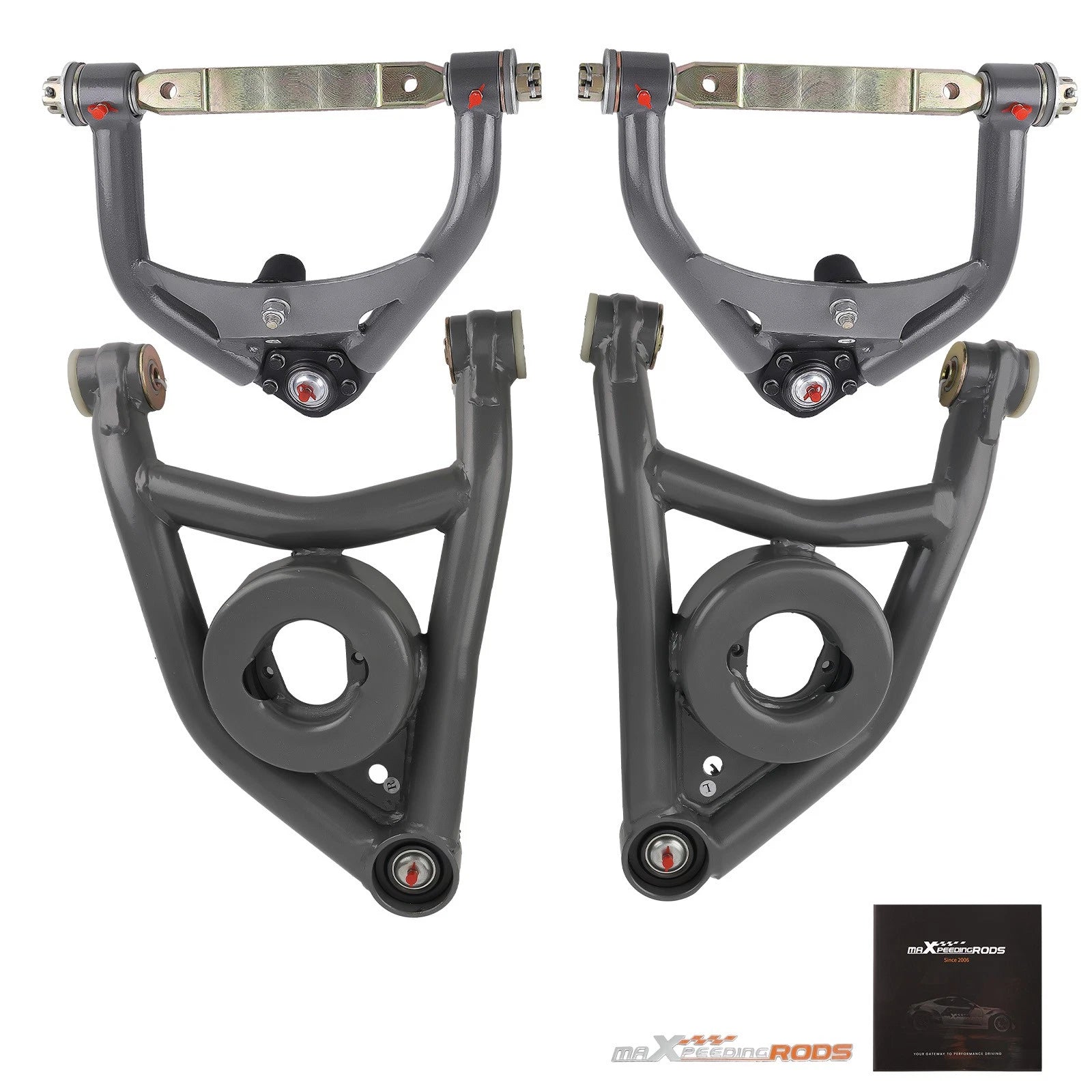 Set of 4 Tubular Control Arms for GM A-Body (1964–1972)