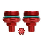 2Pcs Fork Preload Adjuster Bolt Screw CNC Red for Yamaha MT-03 (2019–2023)
