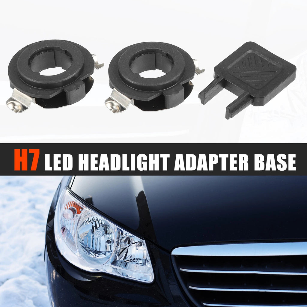 Set of 2 H7 LED Headlight Adapter Bases for Mercedes-Benz C Series (2010–2016)