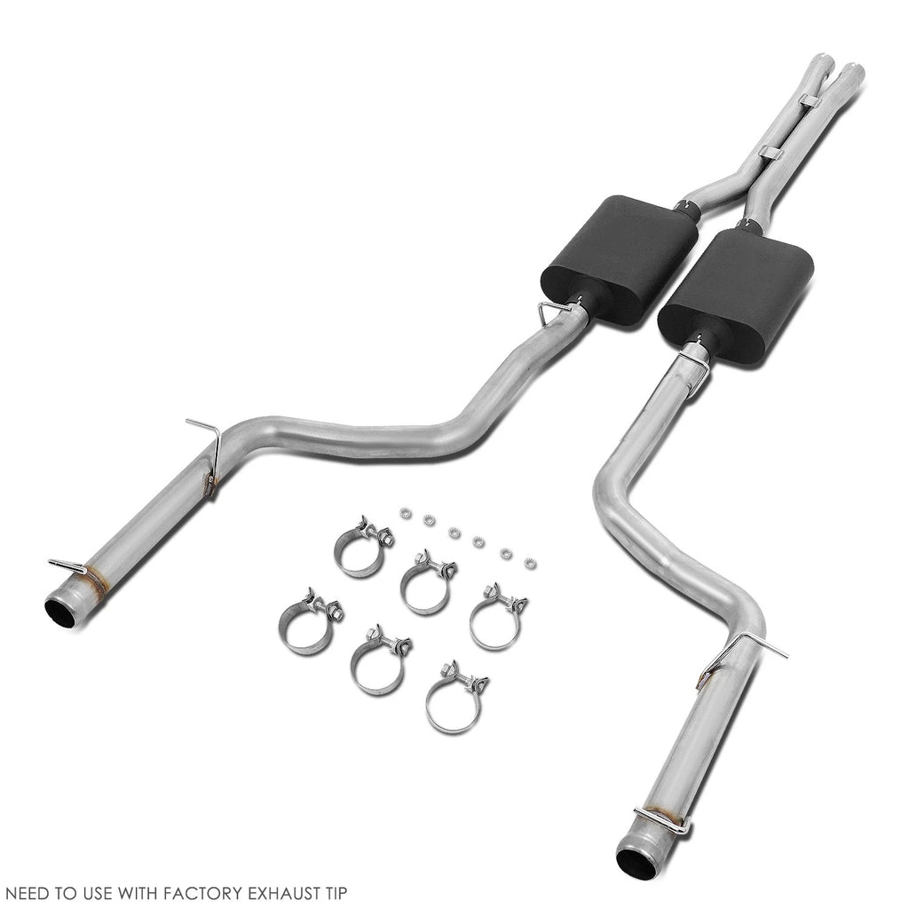 2.5" OD Oval Tip Muffler for Dodge Challenger 5.7L (2009–2014)
