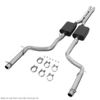 2.5" OD Oval Tip Muffler for Dodge Challenger 5.7L (2009–2014)