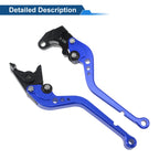 Short Brake Clutch Levers for Suzuki GSXR600 (1997–2003) Blue 1 Pair