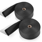 50FT 2" Fiberglass Exhaust Header Heat Wrap for Universal Applications