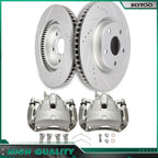 Front Disc Brake Calipers w/Brackets & Ceramic Pads for Toyota Camry (2007–2011)