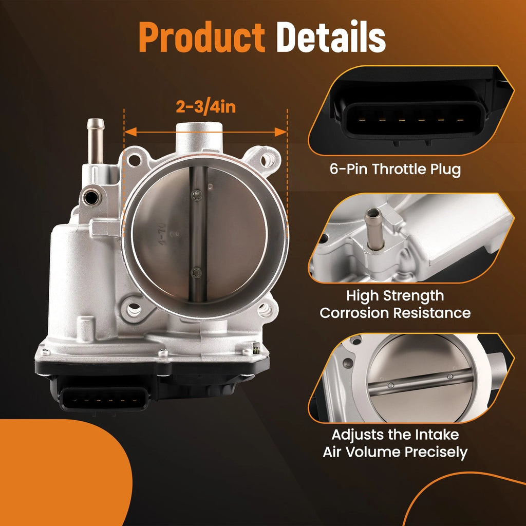 Throttle Body Air Intake for Toyota 4Runner Tundra (2010–2018) 22030-31060