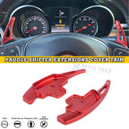 Red Aluminum Paddle Shifter Extension for Mercedes-Benz C/E/S/GLA/GLC/GLS (2016–2019)