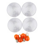Turn Signal Lens Cover for Harley Glide (Clear)