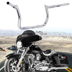 10" Ape Hanger Handlebars 1-1/4" Fat Chrome for Harley Street Electra Glide (2014–2023)
