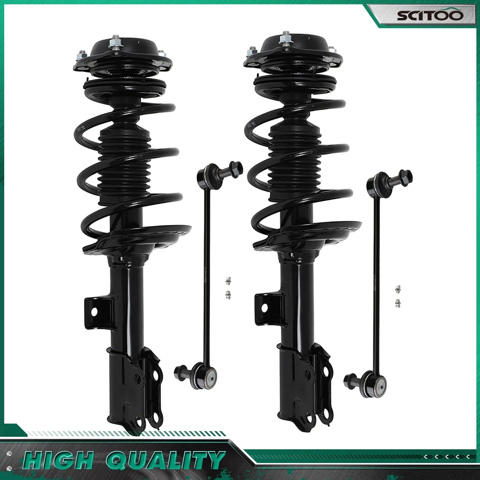 Front Struts & Spring + Sway Bar for Hyundai Elantra (2011–2016)